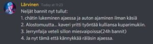 Kuva: Lärvinen Discord