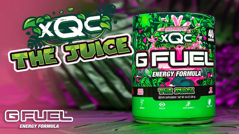 xQc sai oman G FUEL -makunsa. Energiajuoma G FUEL on tuonut Felix 