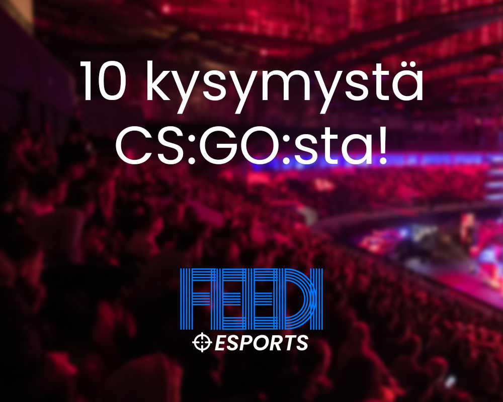CS:GO-visa on Feedin tekemä 10 kysymyksen visa, joka sisältää niin helppoja kuin vaikeita kysymyksiä suositun FPS-pelin parista.