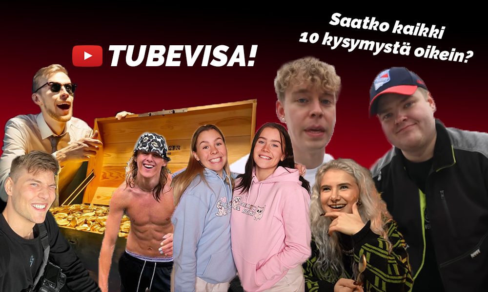 Tubevisa: 10 kysymystä tubettajista on Feedin tekemä visa, joka sisältää kiperiä kysymyksiä kotimaisista tubettajista.