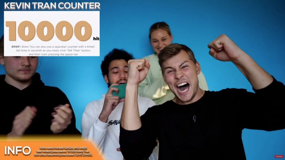 Tubettaja Daniel Ahola lausui 10 000 kertaa työkaverinsa Kevin Tren etu- ja sukunimen. Monen tunnin tempauksella oli Kevinille seuraus.