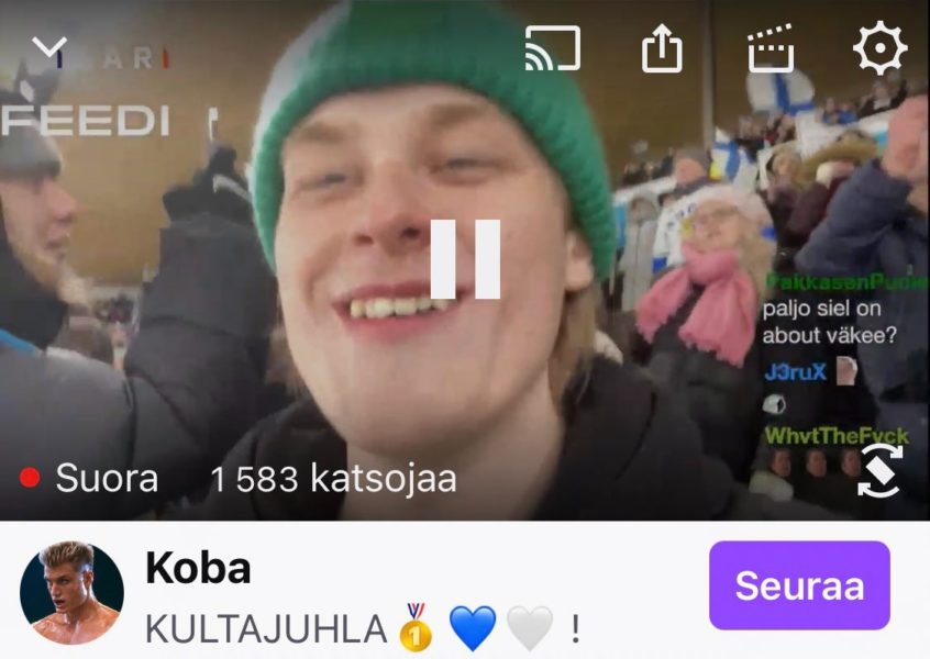 Juhlan taltiointi katsomosta käsin meni varsinaisen nappiin, sillä suomalaistriimaaja saavutti jopa yli 2 500 samanaikaista katsojaa Twitch-lähetykseensä