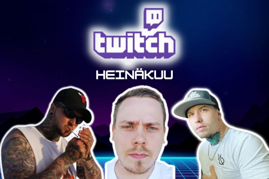 Suomen katsotuimmat Twitch-striimaajat heinäkuulta 2022.