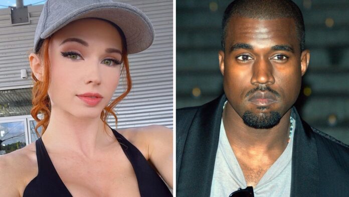 Amouranth ja Kanye West. Twitch-tähti Amouranth paljastaa Kanye Westin viestit.