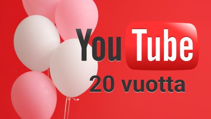 YouTube täyttää 20 vuotta