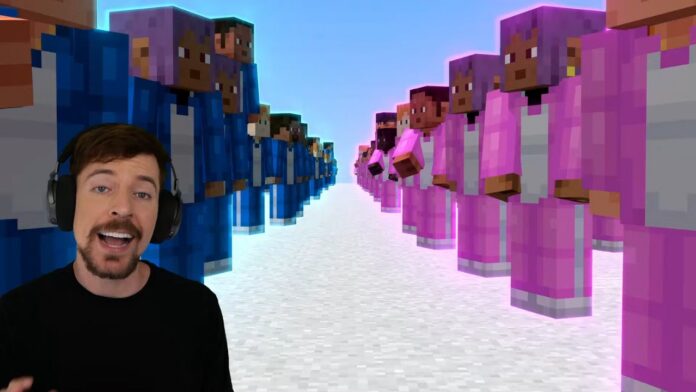 MrBeastin Minecraft-kilpailu